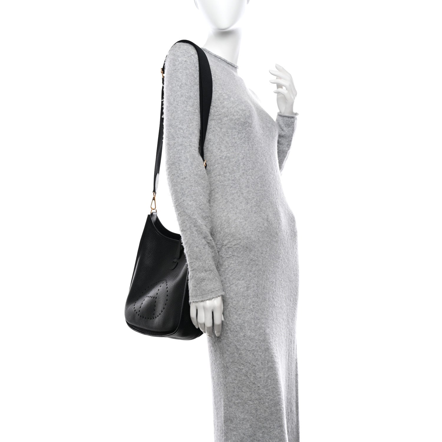 Hermes Taurillon Clemence Evelyne III PM Black 2 of 10