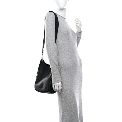 Hermes Taurillon Clemence Evelyne III PM Black 2 of 10