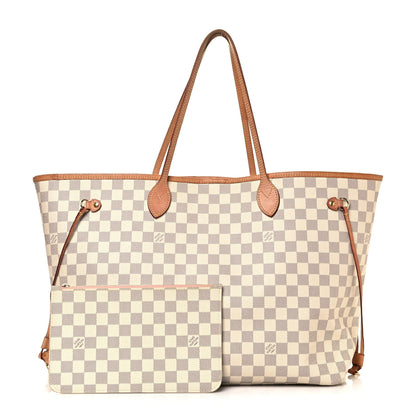 Louis Vuitton Damier Azur Neo Neverfull GM Rose Ballerine 1 of 18