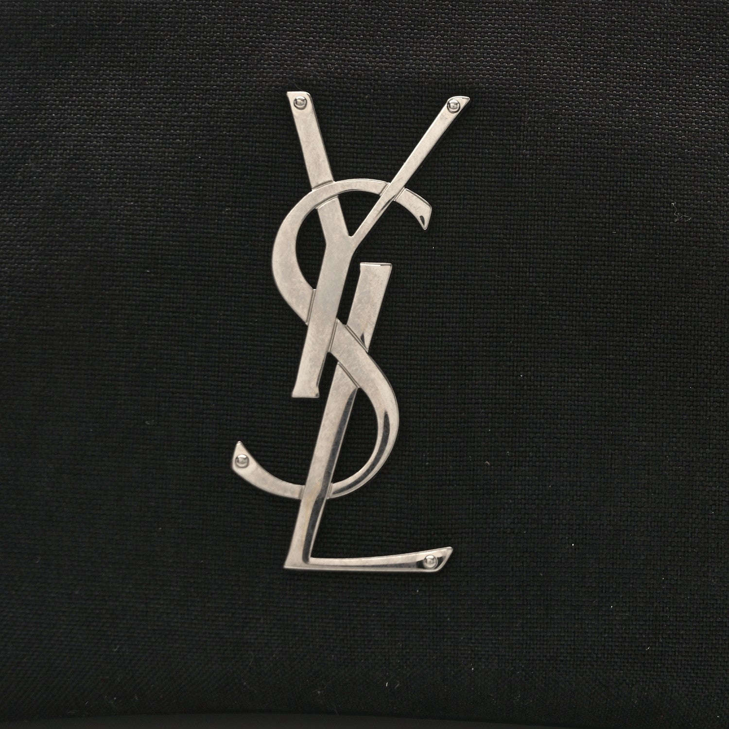 Saint Laurent Canvas Monogram Belt Bag Black 8 of 12