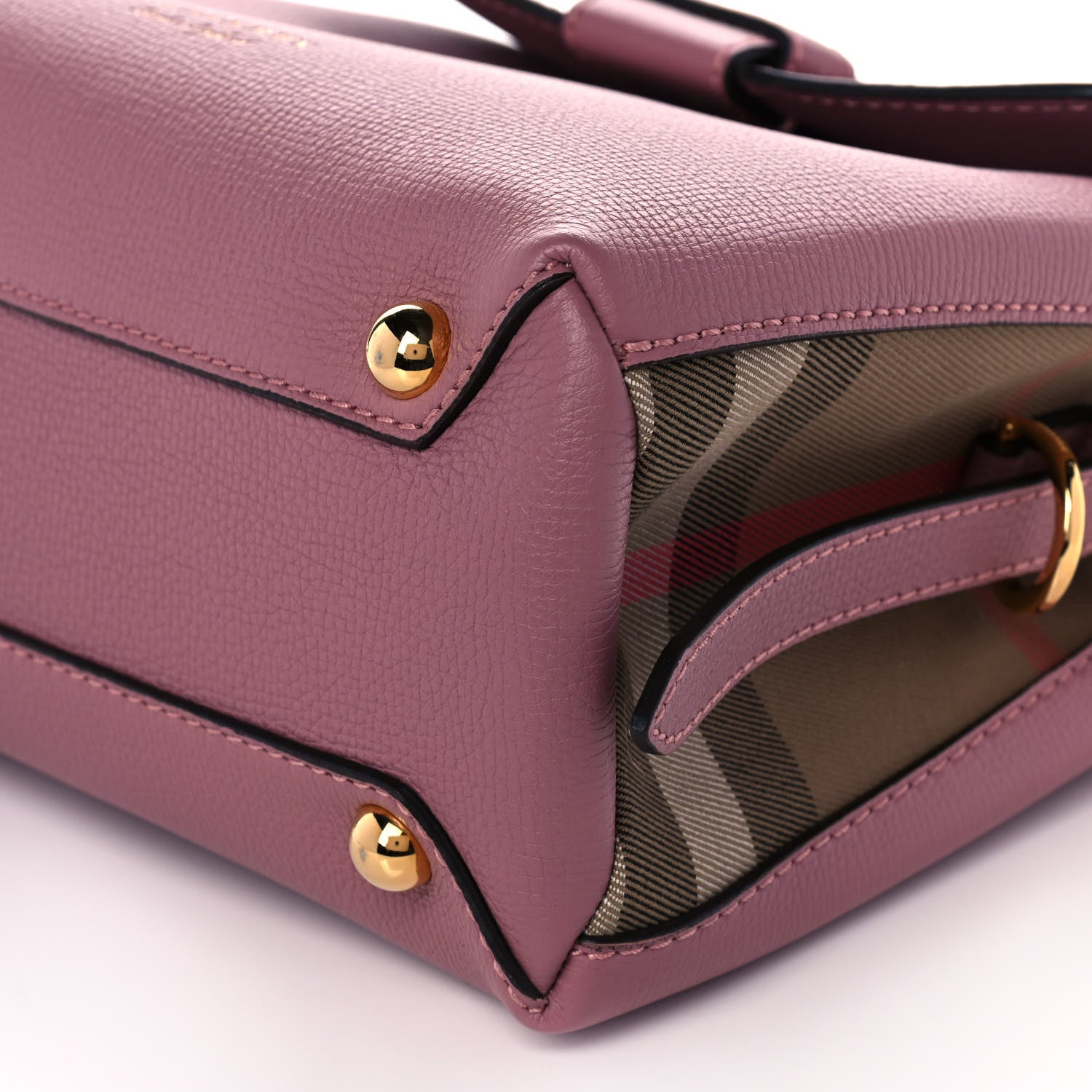 Burberry Derby Calfskin House Check Small Camberley Pink 11 of 11