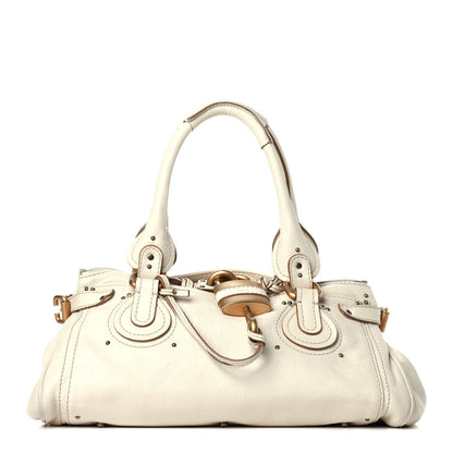 Chloe Calfskin Medium Paddington Satchel Off White 1 of 9