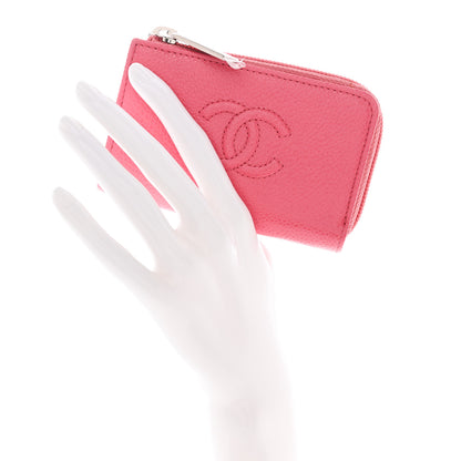 Chanel Caviar Timeless CC Coin Purse Pink 2 of 8