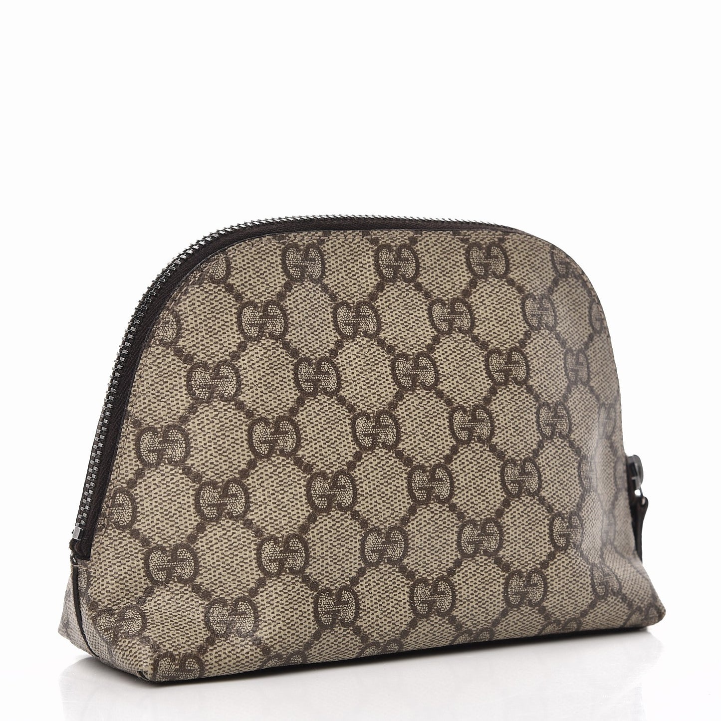 Coated Canvas Monogram Cosmetic Case Dark Brown