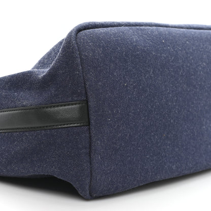 Alexander McQueen Calfskin Denim Large The Bow Bag Blue Black 10 of 10