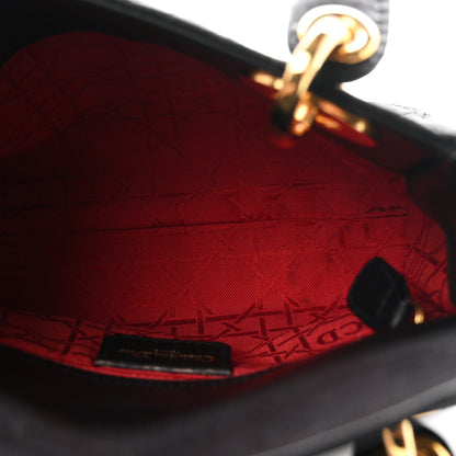 Christian Dior Lambskin Cannage Mini Lady Dior Black 4 of 9