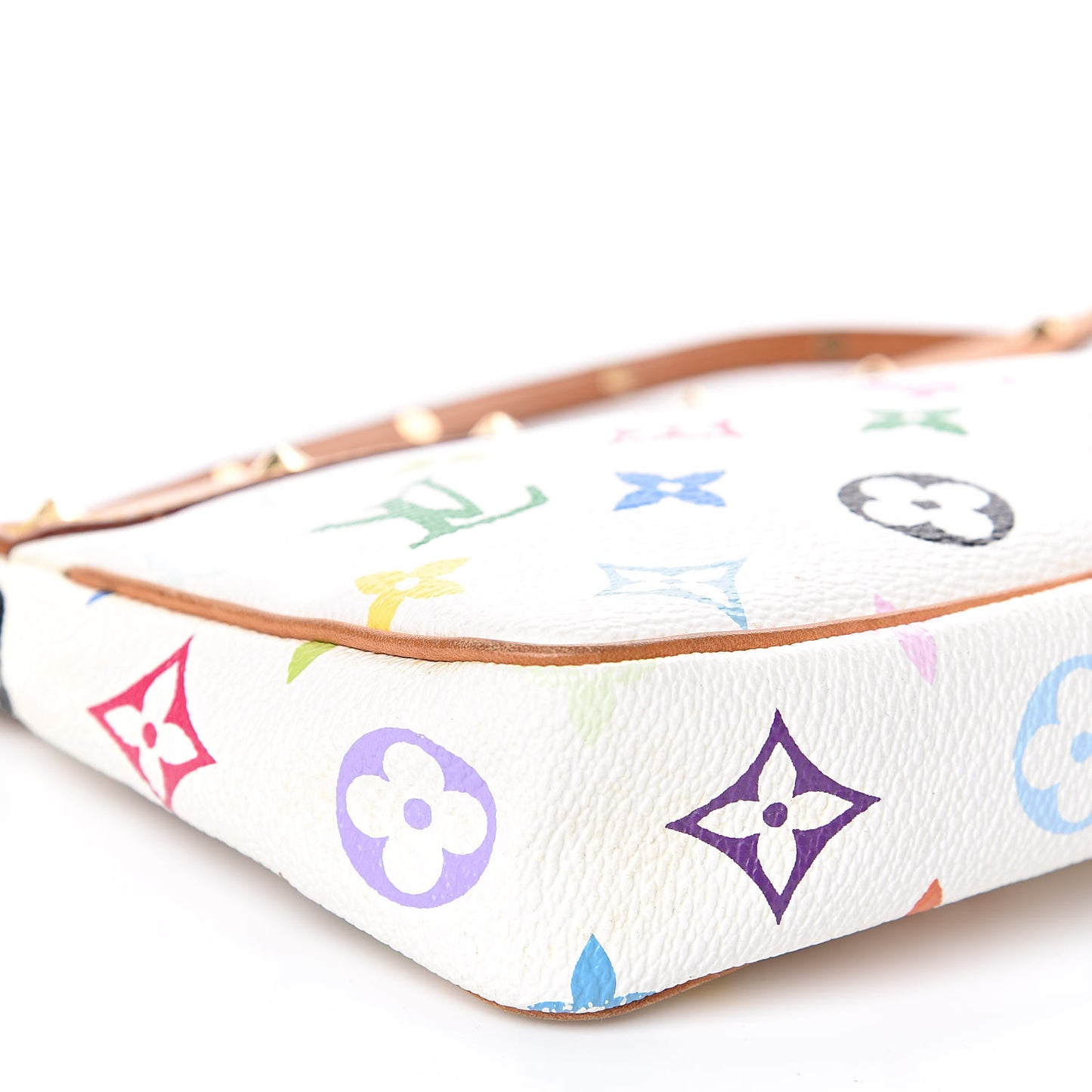 Monogram Multicolor Pochette Accessories White