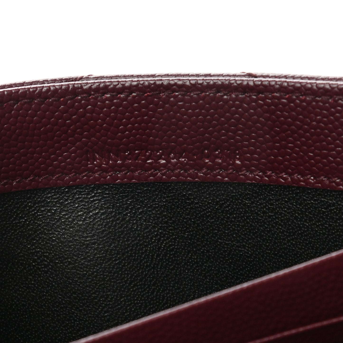 Grain De Poudre Matelasse Chevron Monogram Flap Wallet Rouge Legion
