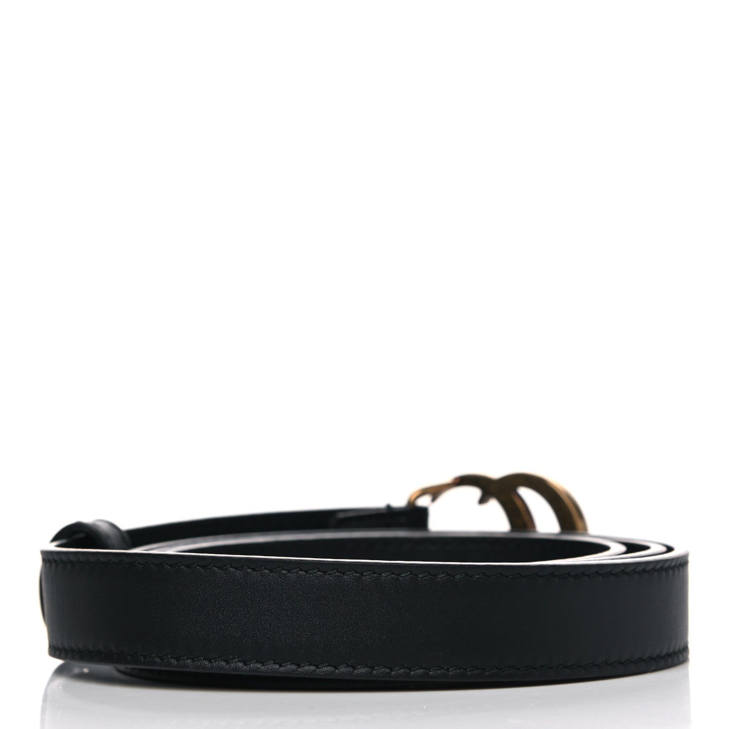 Gucci Calfskin Double G 20mm Belt 95 38 Black 2 of 5