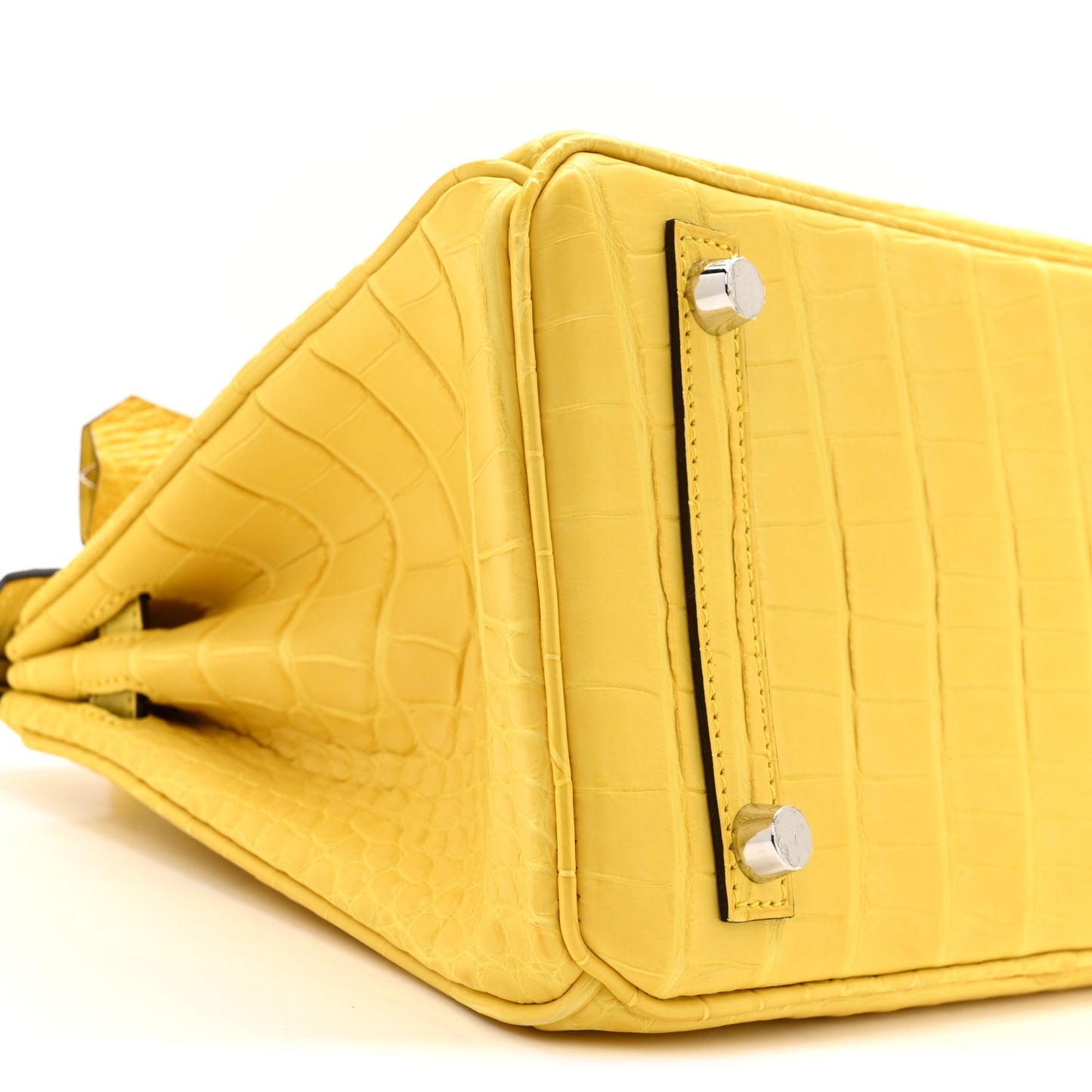 Matte Alligator Birkin 25 Mimosa
