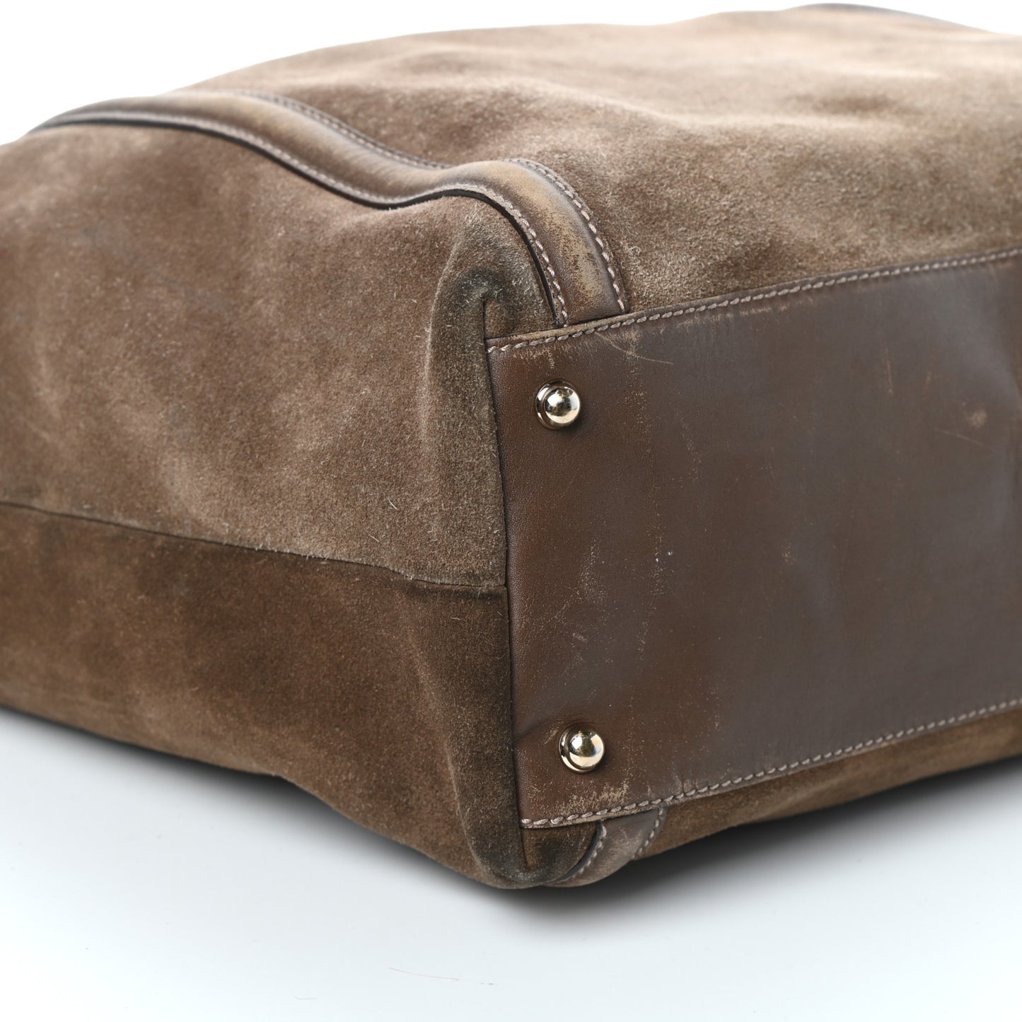 Suede Large Britt Shoulder Bag Brown