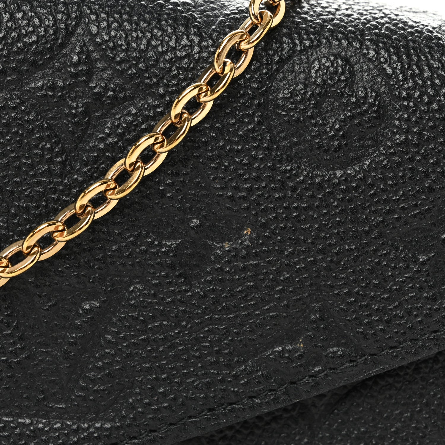 Louis Vuitton Empreinte Pochette Felicie Chain Wallet Black 11 of 12