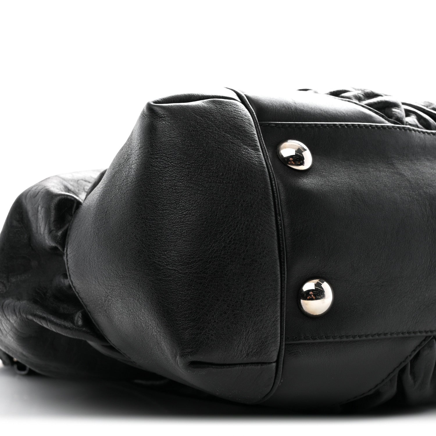 Gucci Horsebit Embossed Full Moon Tote Black 9 of 12
