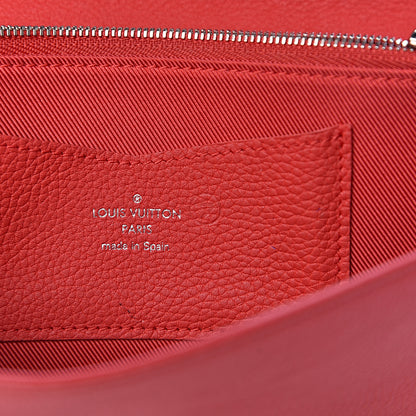 Louis Vuitton Calfskin Lockme II Wallet Rubis 7 of 8