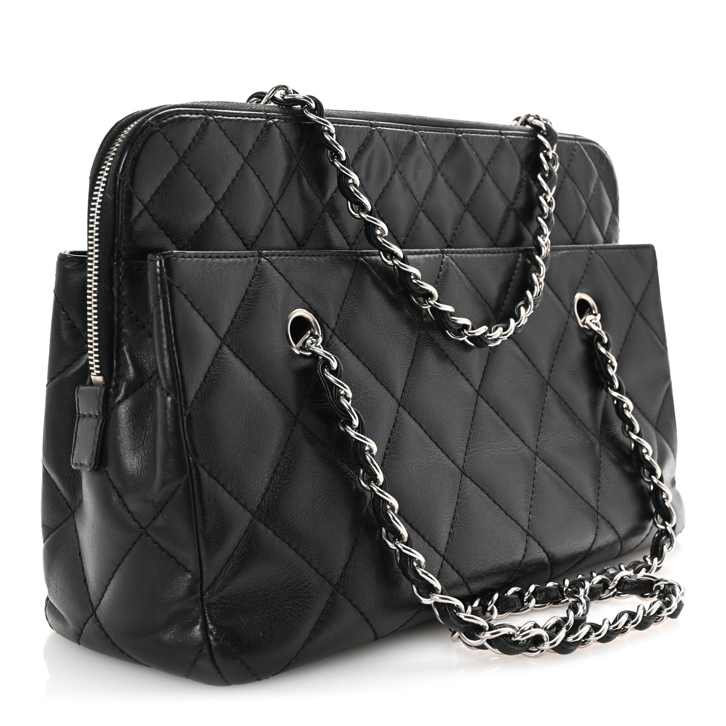 Calfskin Quilted In The Business Tote Black