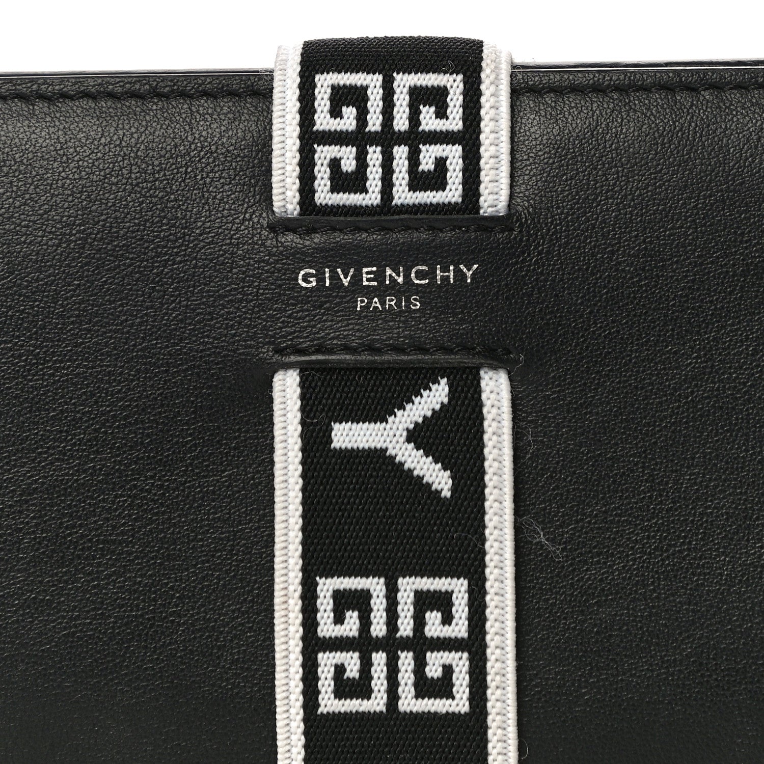 Givenchy Calfskin Elastic Panel Card Case Black 7 of 17