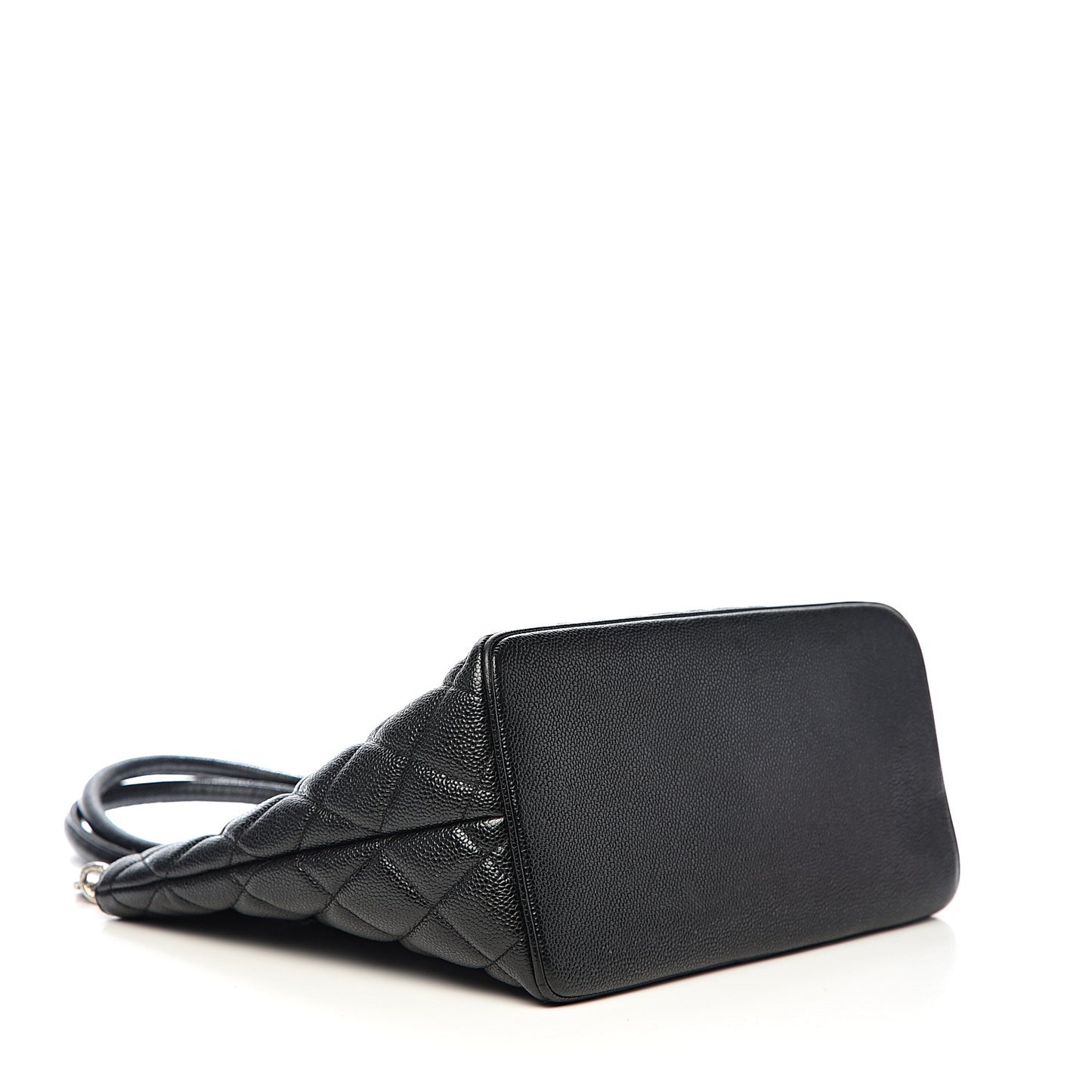 Caviar Quilted Medallion Tote Black