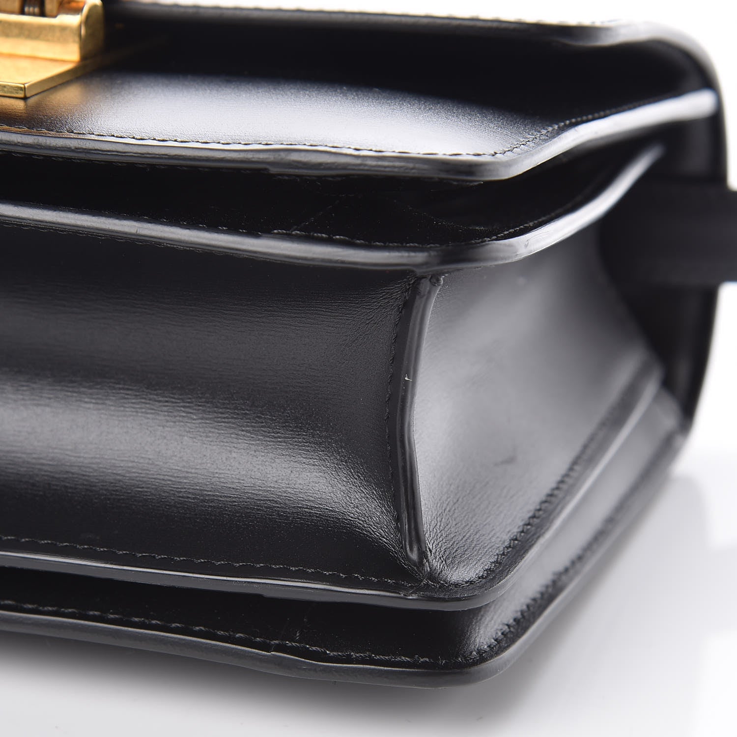 ＊ 新品⭐️CÉLINE 80㎝ ＊ Celine Box Calfskin Small Classic Box Flap Bag Black 378566