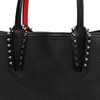 Christian Louboutin Calfskin Spikes Small East West Cabata Tote Black 9 of 12