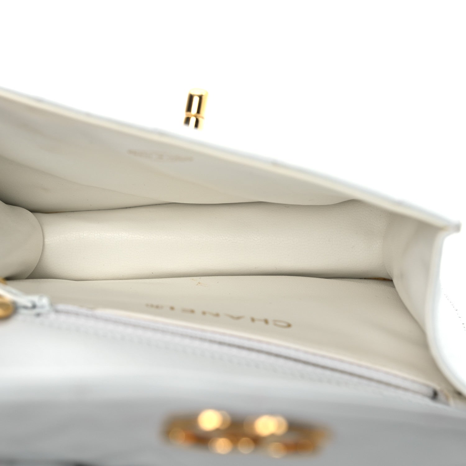 Chanel Lambskin Quilted Flap Waist Belt Bag 75 30 White 8 of 29