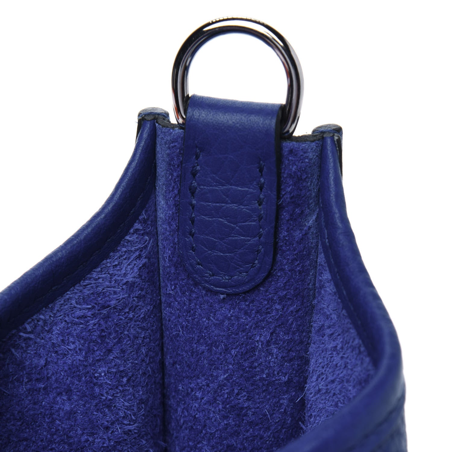 Hermes Taurillon Clemence Evelyne TPM Bleu Electrique 8 of 14