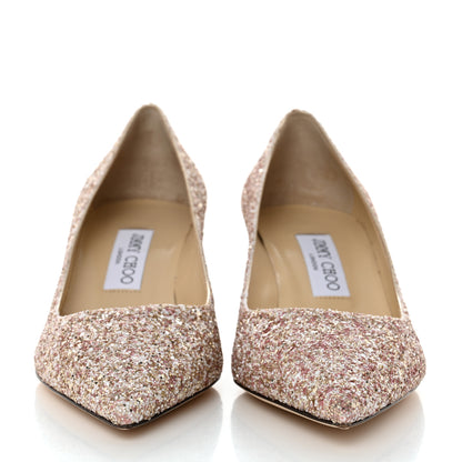 Jimmy Choo Glitter Pointy Toe Pumps 38 Pink 2 of 10