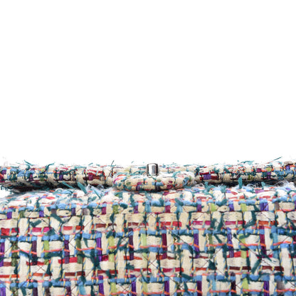 Chanel Tweed Quilted Medium Double Flap Multicolor 11 of 17