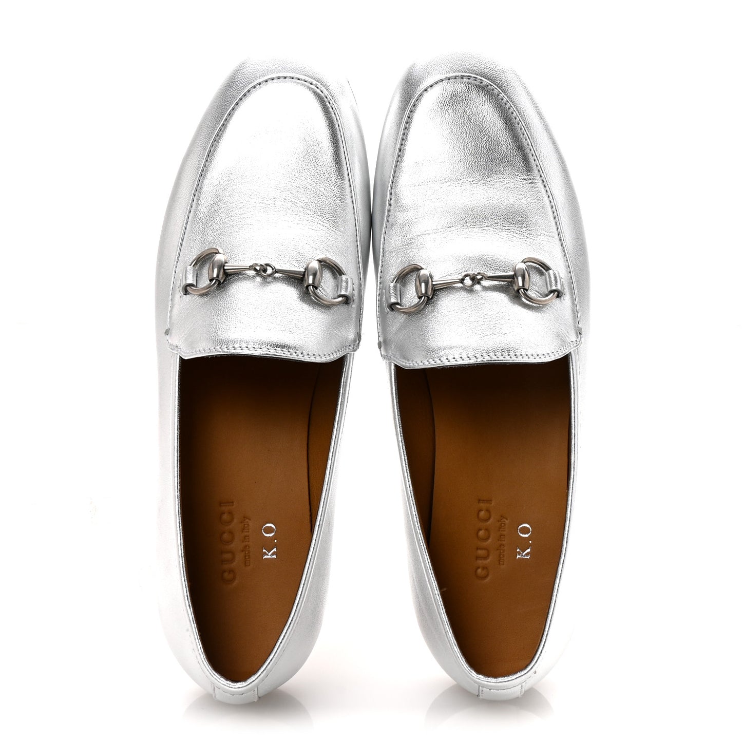 Metallic Nappa Womens Jordaan Loafers 36 Argento