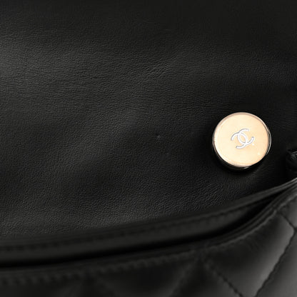 Chanel Calfskin Quilted CC Uniform Flap Belt Bag Black 13 of 14