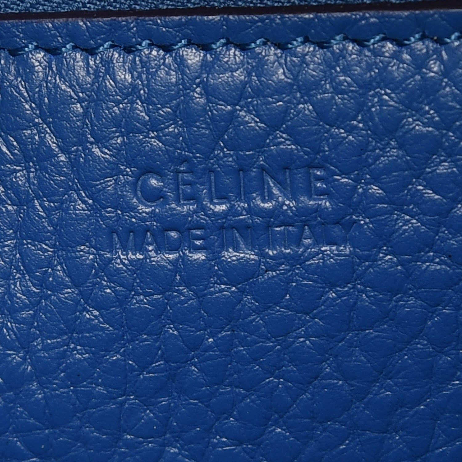 Celine Suede Sangle Bucket Bag Electric Blue 6 of 6