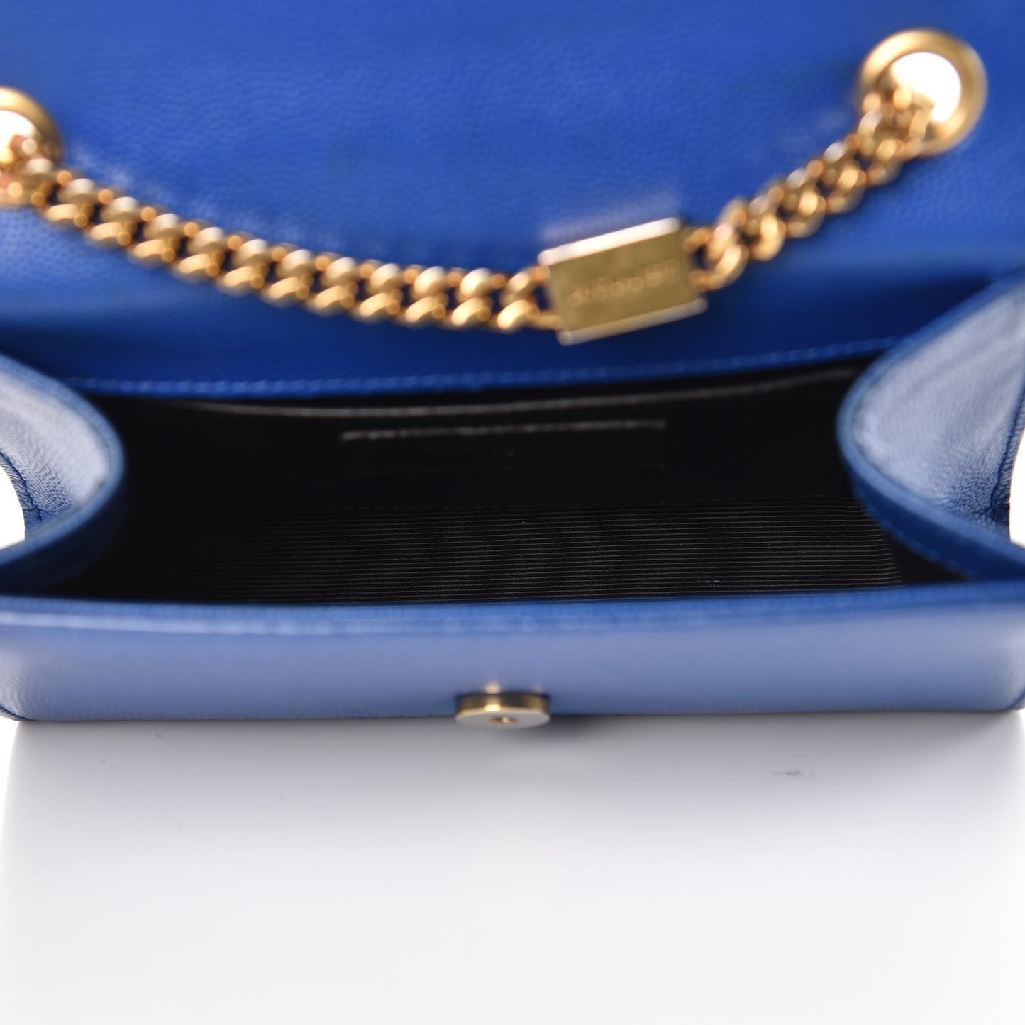 Grain De Poudre Small Classic Monogram Kate Satchel Royal Blue
