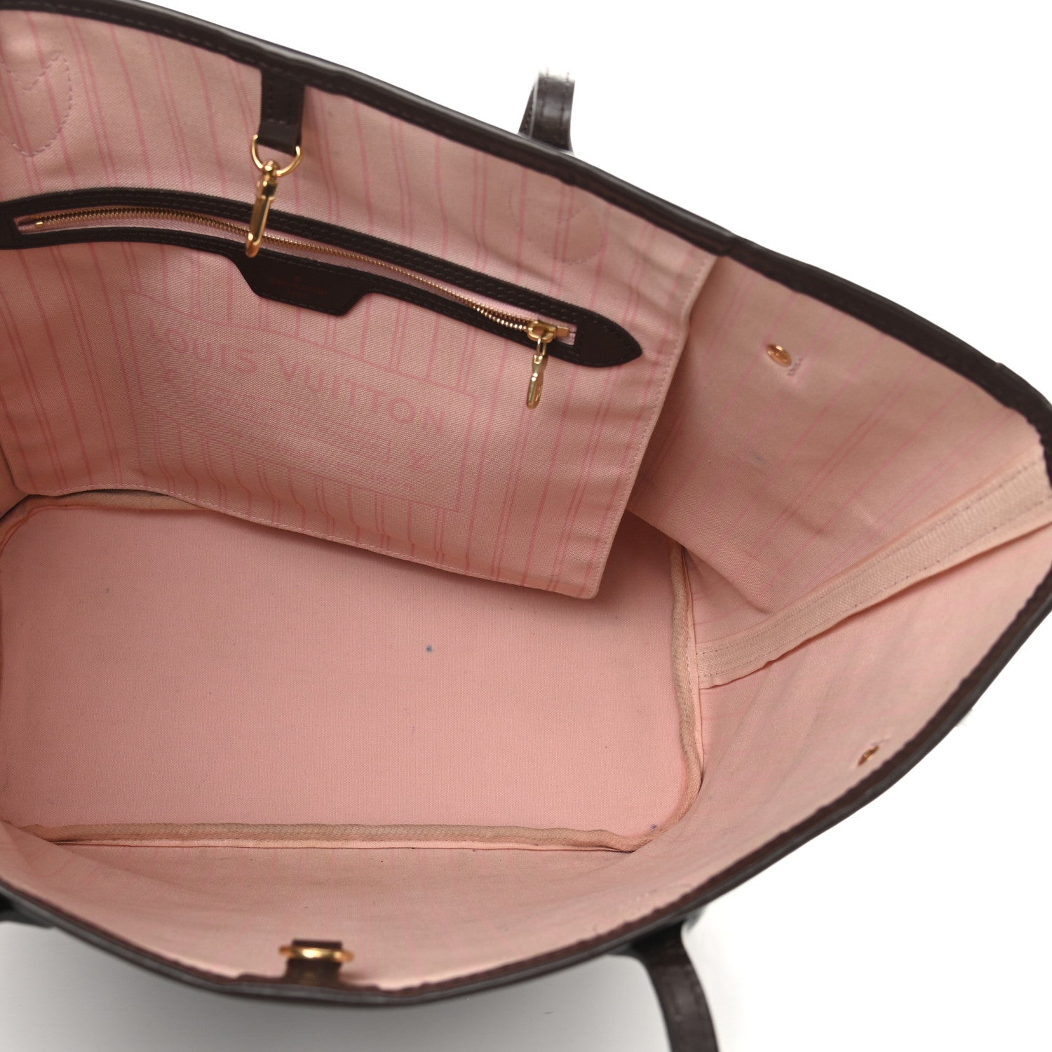 Louis Vuitton Damier Ebene Neo Neverfull MM Rose Ballerine 5 of 11