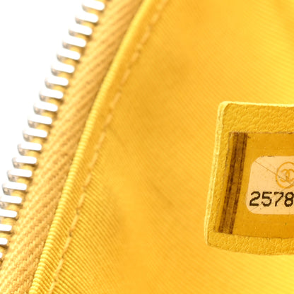 Chanel Crumpled Calfskin PVC Quilted Backpack Yellow 6 of 10