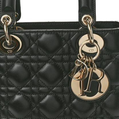 Christian Dior Lambskin Cannage Small My ABCDior Lady Dior Black 8 of 10