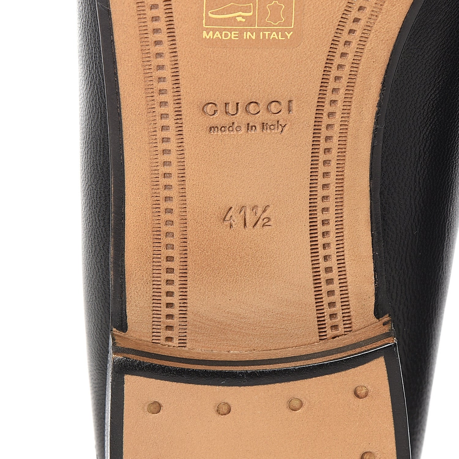 Gucci Lambskin Womens Brixton Horsebit Loafers 41.5 Black 6 of 9