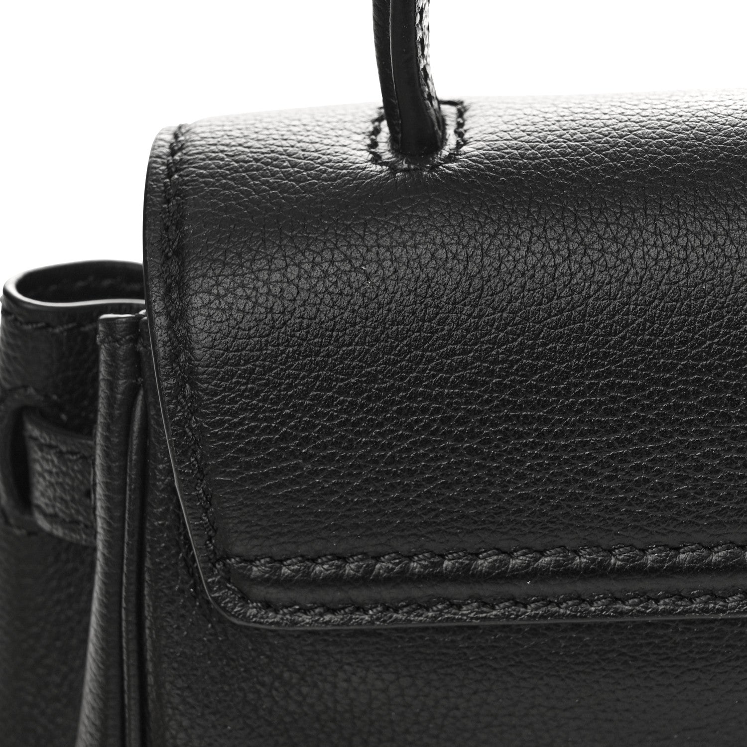 Versace Grained Calfskin Small La Medusa Top Handle Bag Black 11 of 12