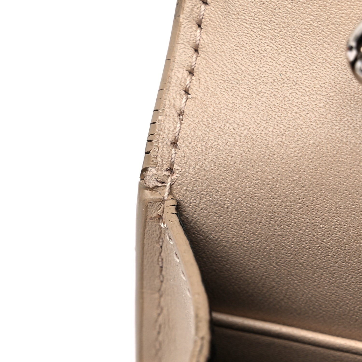 Saint Laurent Smooth Calfskin Classic Monogram Kate Tassel Chain Wallet Nude Powder 11 of 15