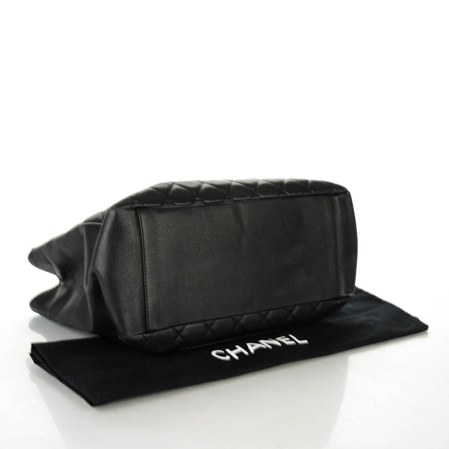 Caviar Quilted Grand Shopping Tote GST Black