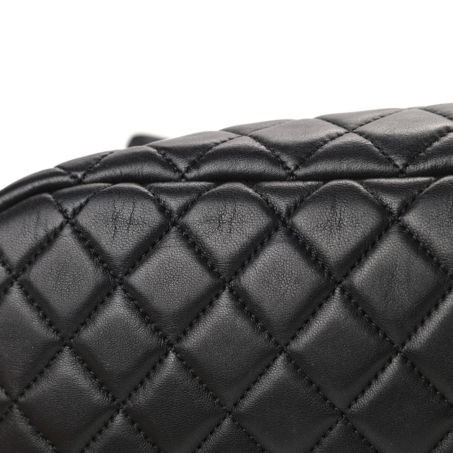 Lambskin Quilted Large Urban Spirit Backpack Black