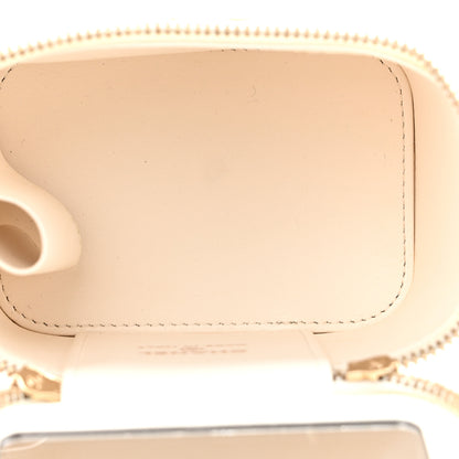 Chanel Lambskin Quilted Mini Vanity Case With Chain White 4 of 15