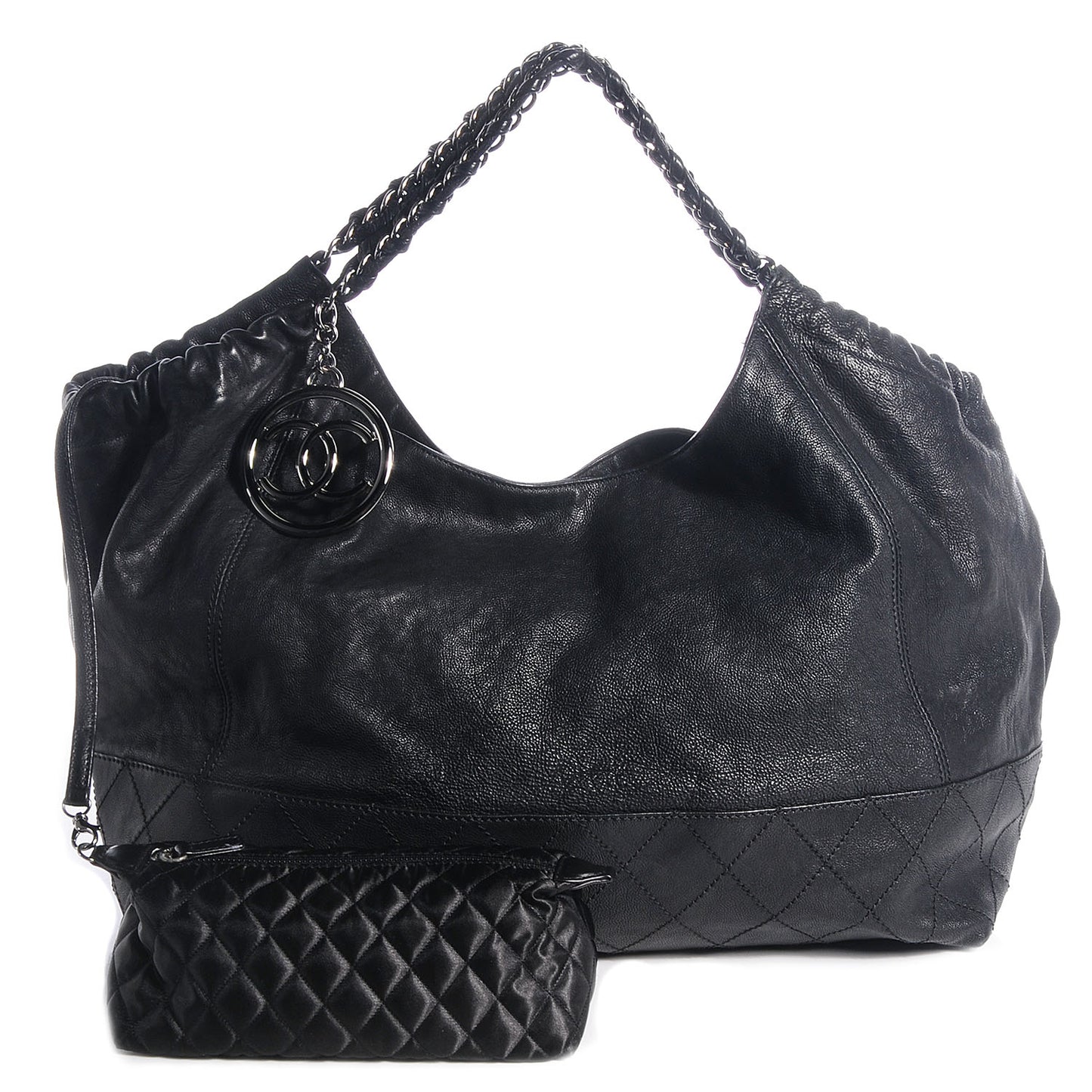 Calfskin Large Coco Cabas Black