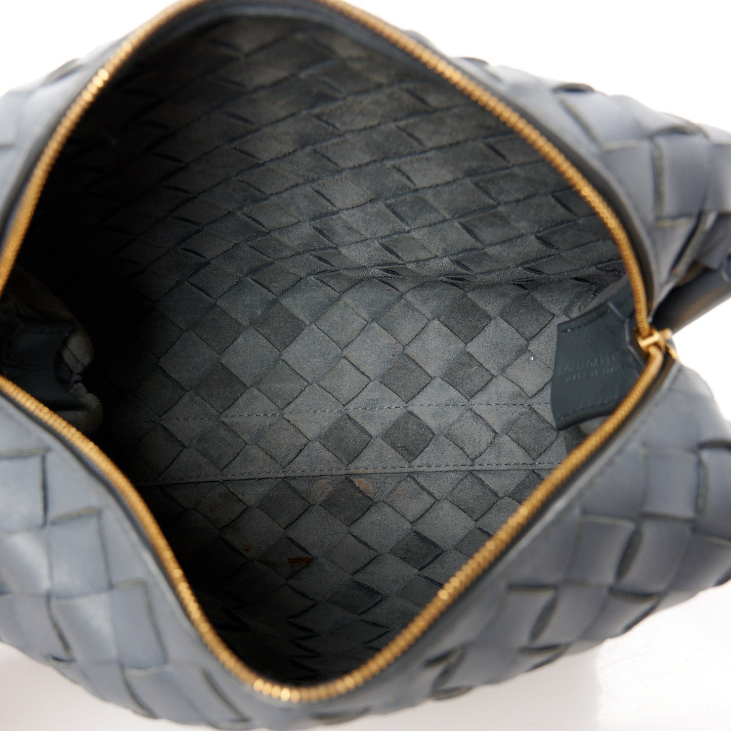 Nappa Intrecciato Small Loop Camera Bag Thunder