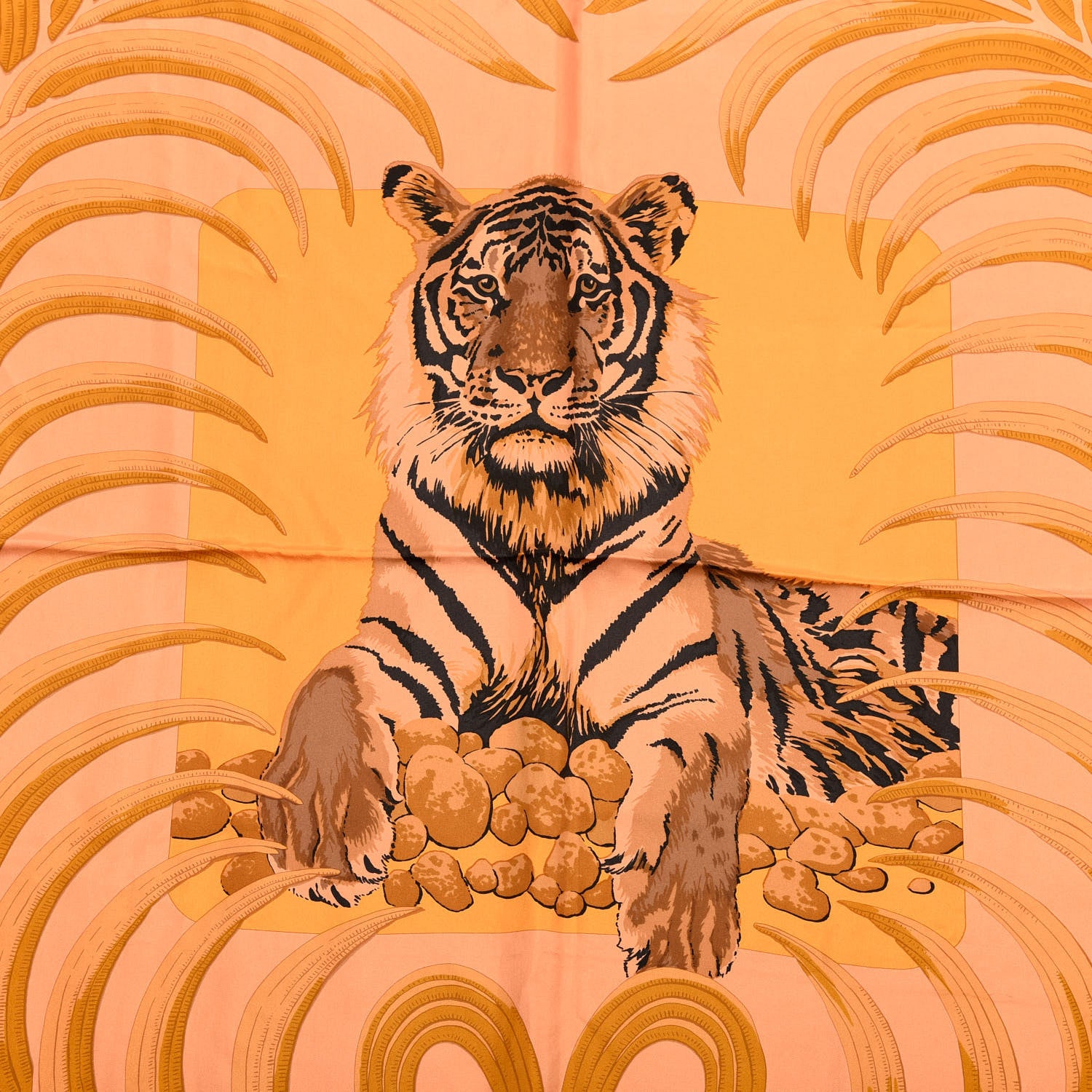 Hermes Silk Dip Dye Tigre Royal Shawl 140 2 of 4