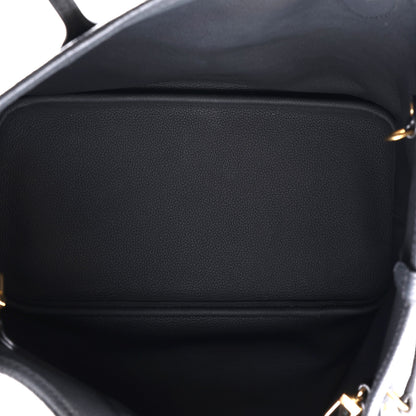 Louis Vuitton Monogram Calfskin Neo Neverfull Inside Out MM Black 9 of 18