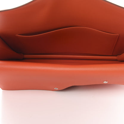 Hermes Evercolor Fortunio Clutch Orange Poppy 5 of 9