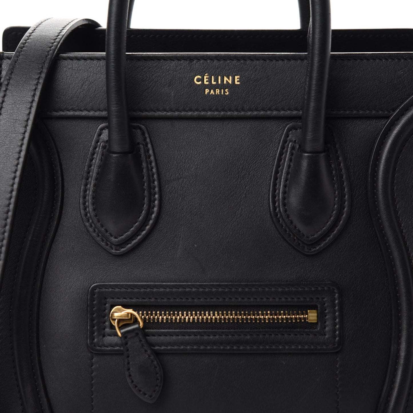 Smooth Calfskin Nano Luggage Black