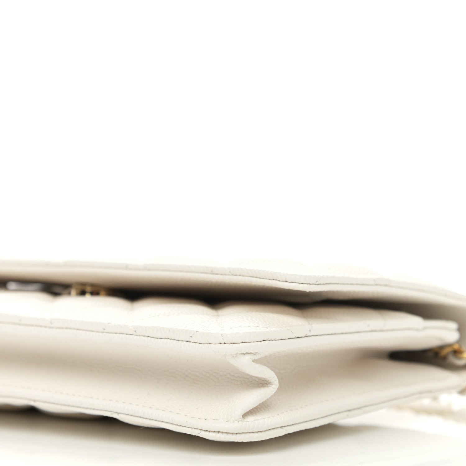 Chanel Caviar Quilted Wallet On Chain WOC White 11 of 12