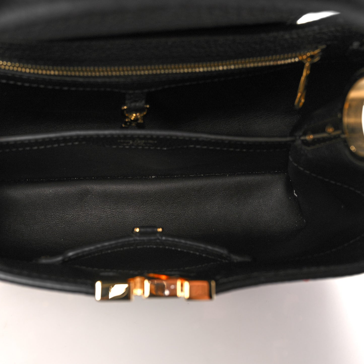 Taurillon Blooming Capucines PM Black