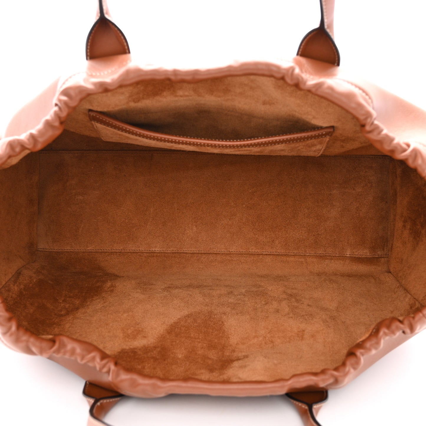 Smooth Calfskin Cuir Triomphe Cabas Drawstring Tan