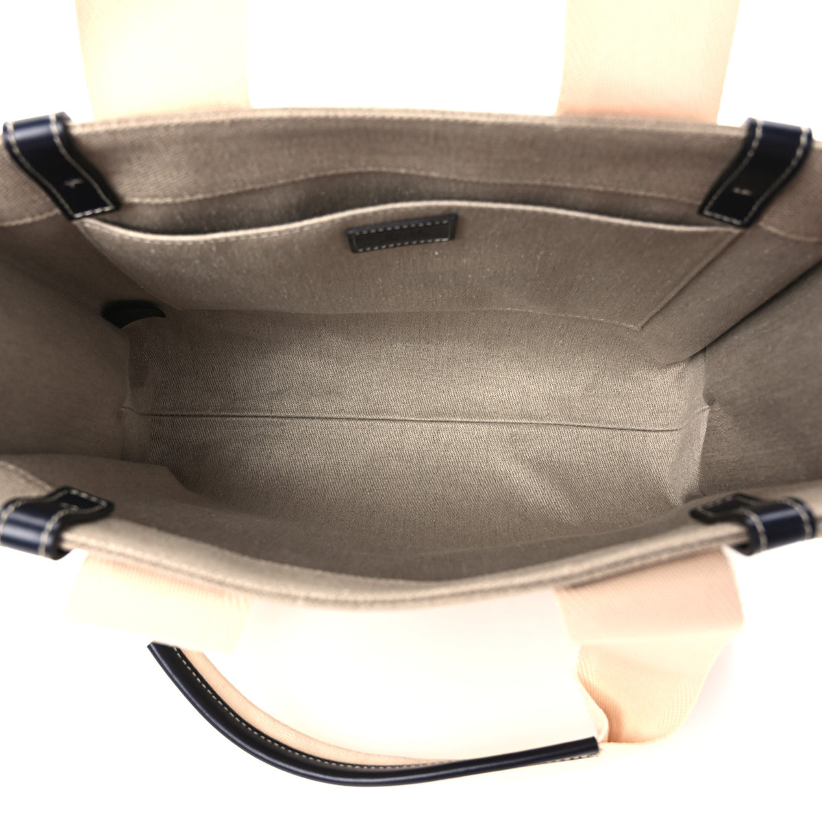 Chloe Cotton Calfskin Medium Woody Ribbon Tote White Blue 5 of 11